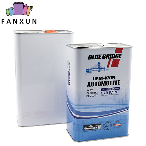 4 liter square engine oil tin can