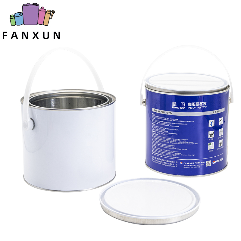 5 pots de peinture d'un gallon avec couvercle 41