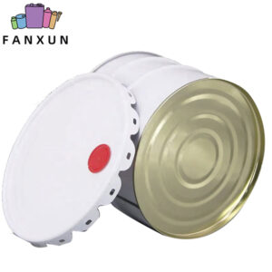 Customized logo pakyawan 10 Litro Tinplate pintura metal bucket na may plastic spout cap