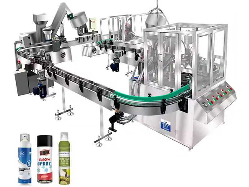 automatic aerosol filling machine