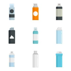 Aerosol -Rasierschirmtemeduhrung
