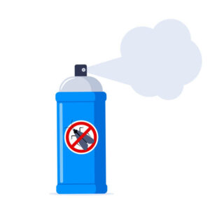 put aerosol bug spray