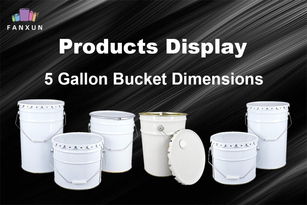 5 Gallon Bucket Dimensions-Latest size