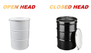 55 Gallon Drum CLOSED HEAD and OPEN HEAD