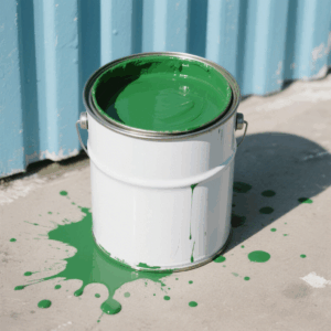 A bucket full of paint