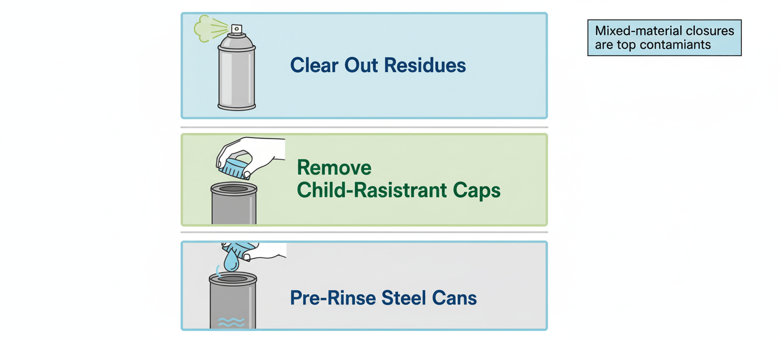 3 Steps To Prepare Recyclable Cans For Recycling