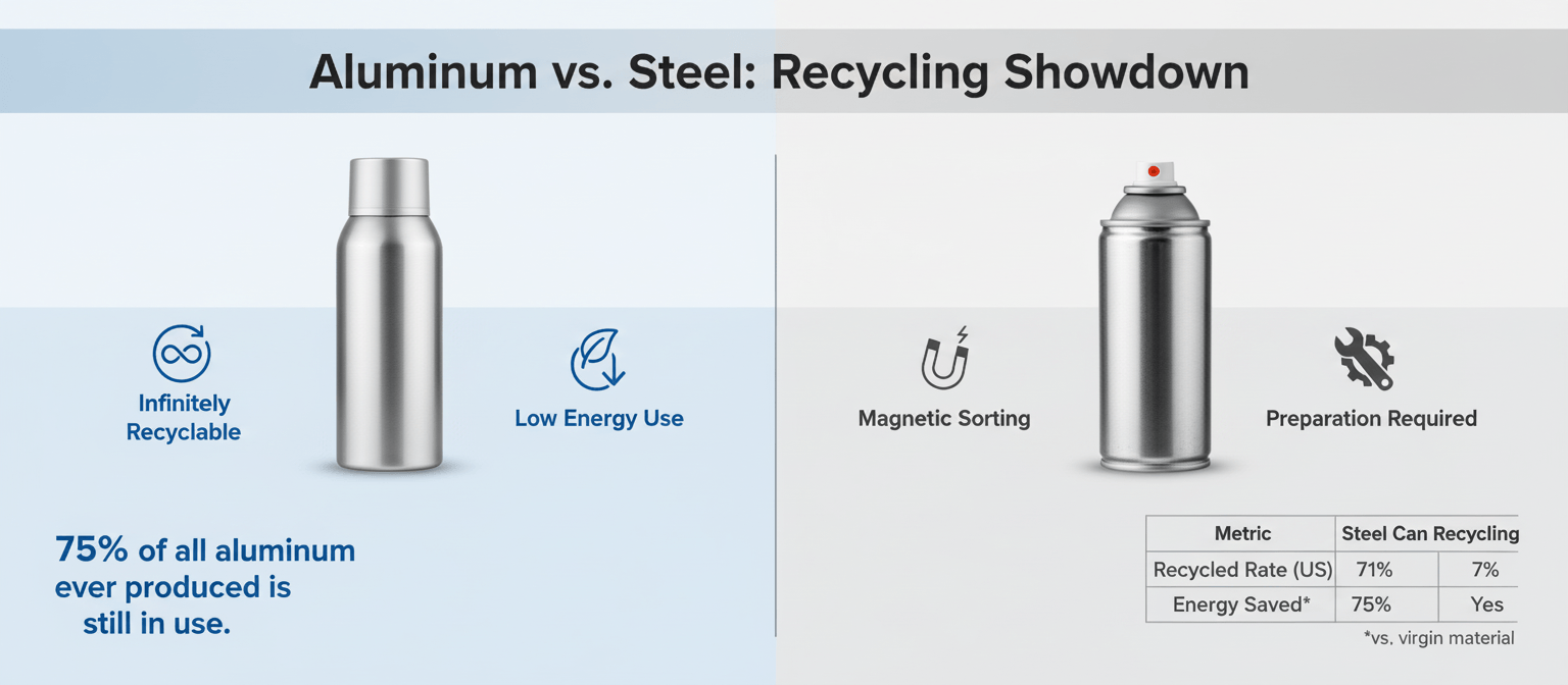 Aluminum Vs Steel Cans Recycling