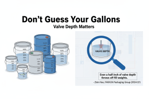 Hvor mange gallons i en spand?