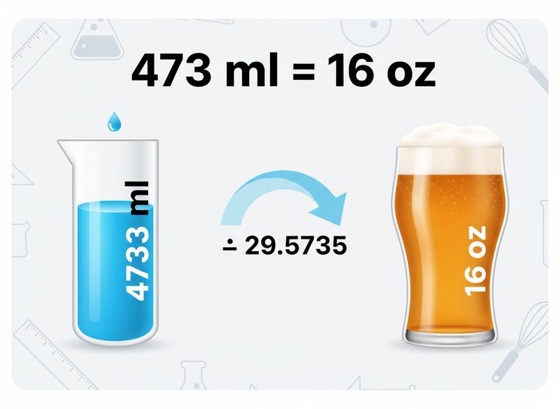 Přesné měření: 473 ml se rovná kolik uncí?