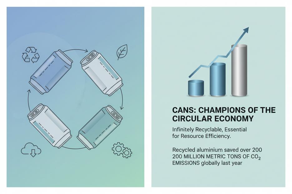 Les canettes et l'économie circulaire expliquées