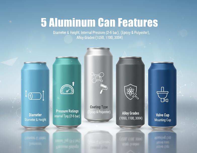 5 Nøglefunktioner ved en højkvalitets aluminiumsdåse