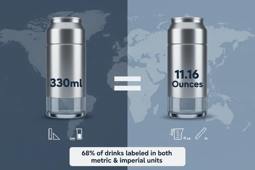 330ml é igual 11.16 Onças: Um simples fato de conversão