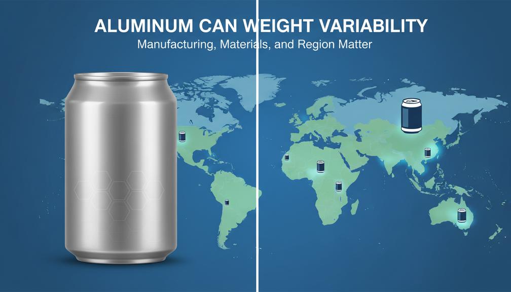 Comprendre les canettes en aluminium' Variabilité du poids