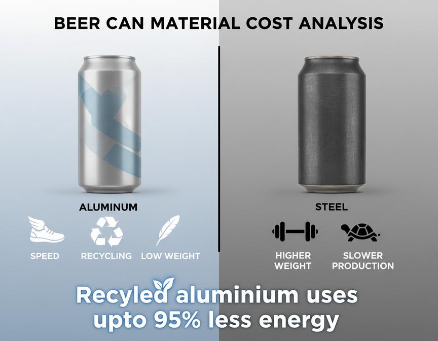 Rentabilité des matériaux pour canettes de bière