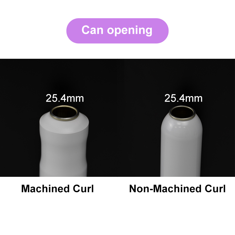 Aluminium spraydåseåbning