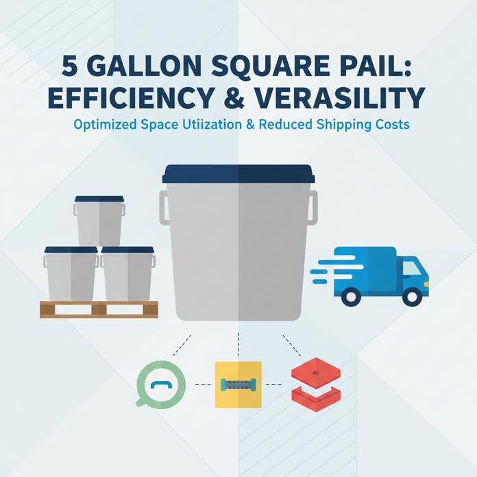 5 Seau carré d'un gallon