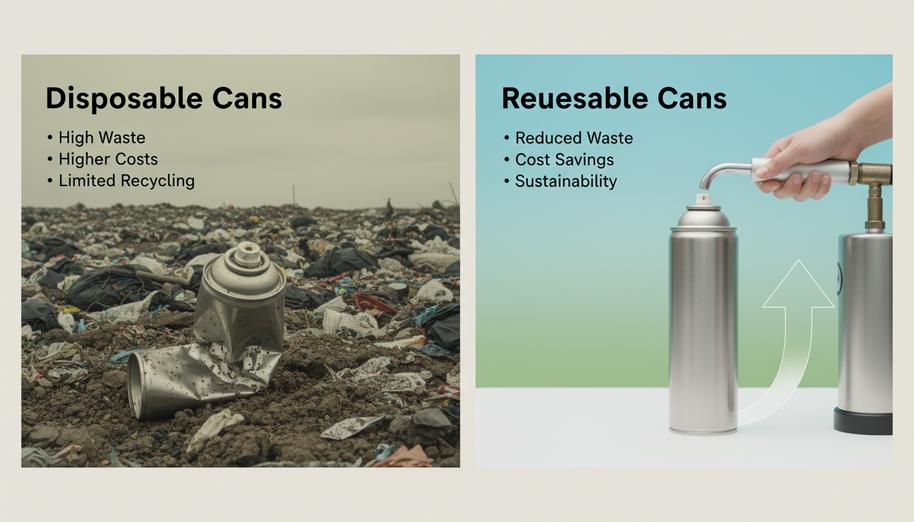 Reusable Aerosol Cans