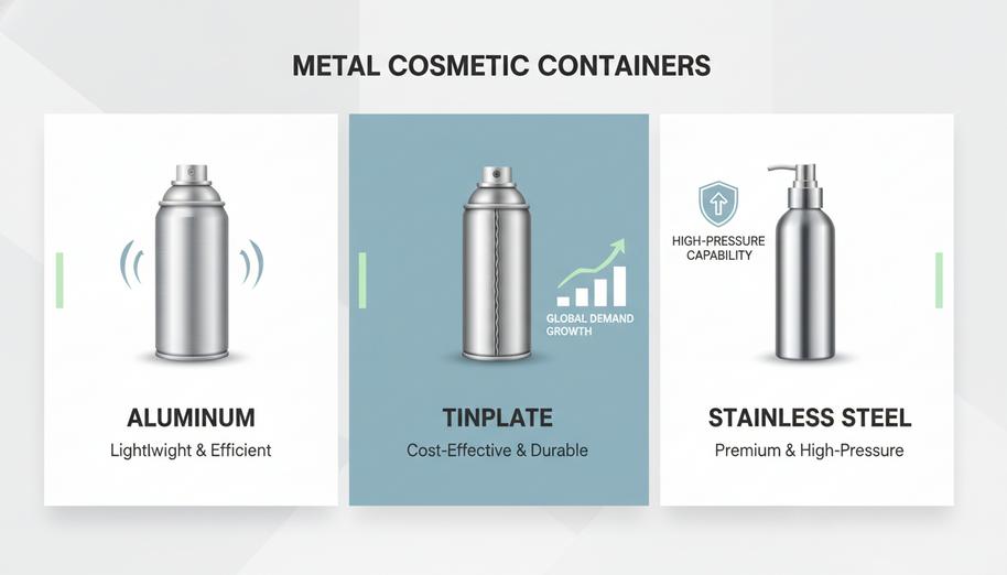 Kosmetikbehälter aus Metall