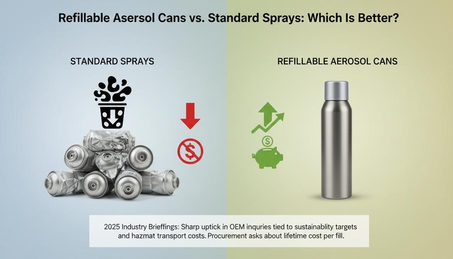 Refillable Aerosol Cans