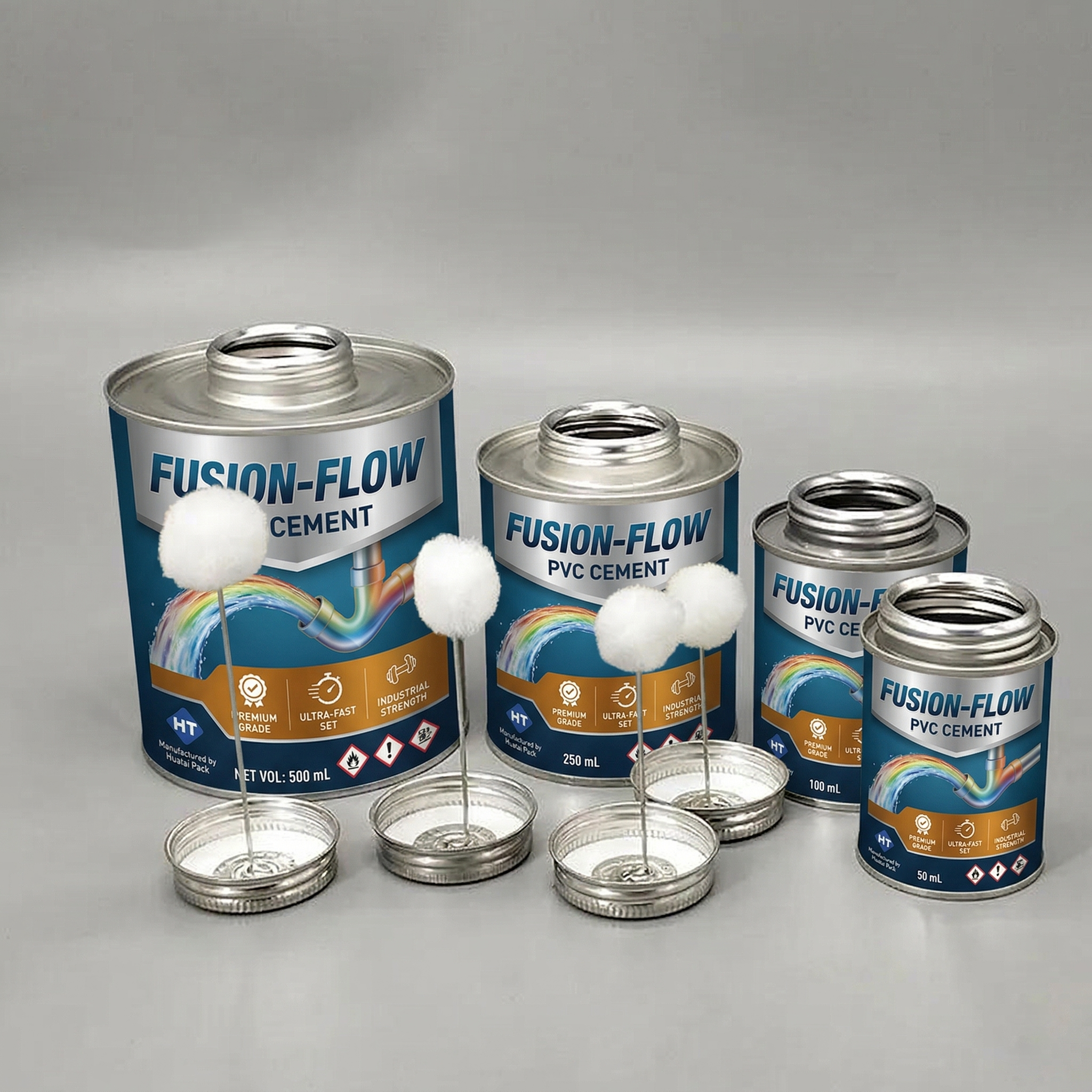PVCセメント用の卸売空モノトップ缶 & Adhesives – Custom Printing 