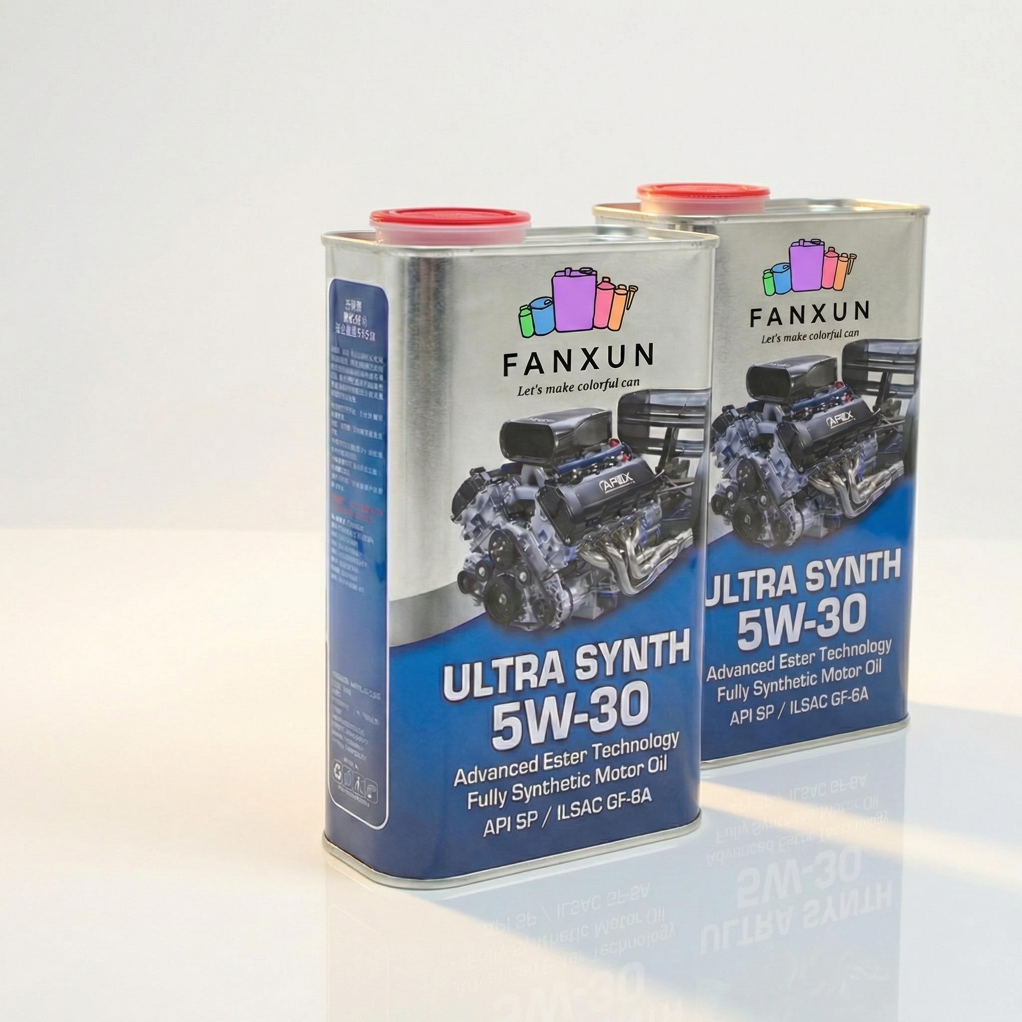 1L Firkantet motoroliedåse