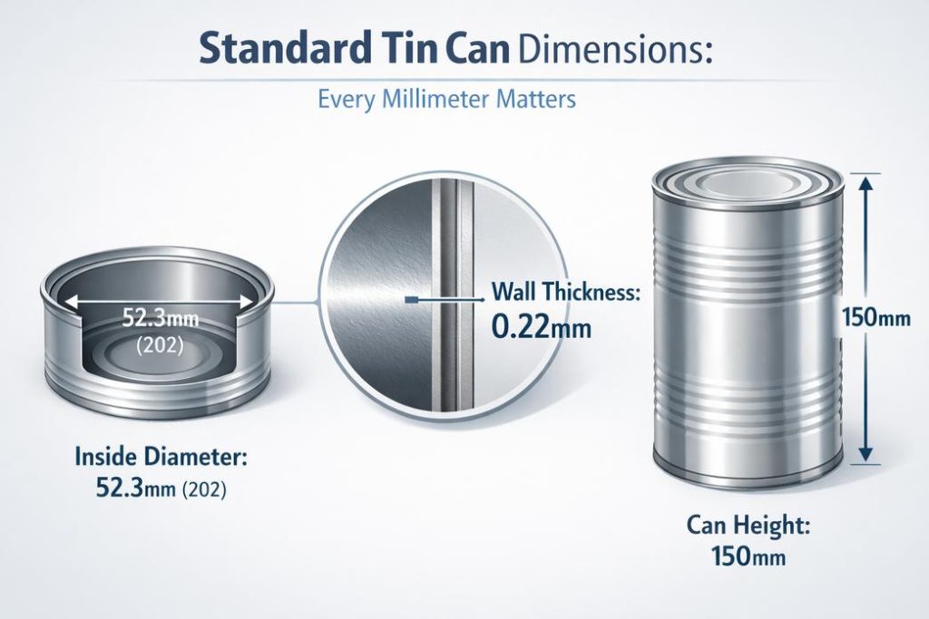 Confused by Sizes? Decoding Standard Tin Can Dimensions Fast