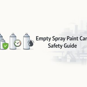 Latas de pintura en aerosol vacías