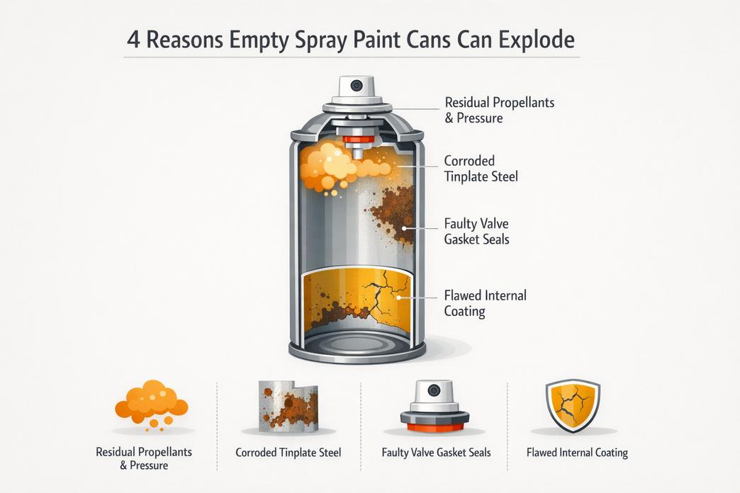 Empty Spray Paint Cans