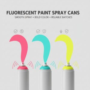 Fluorescerende verfspuitbussen