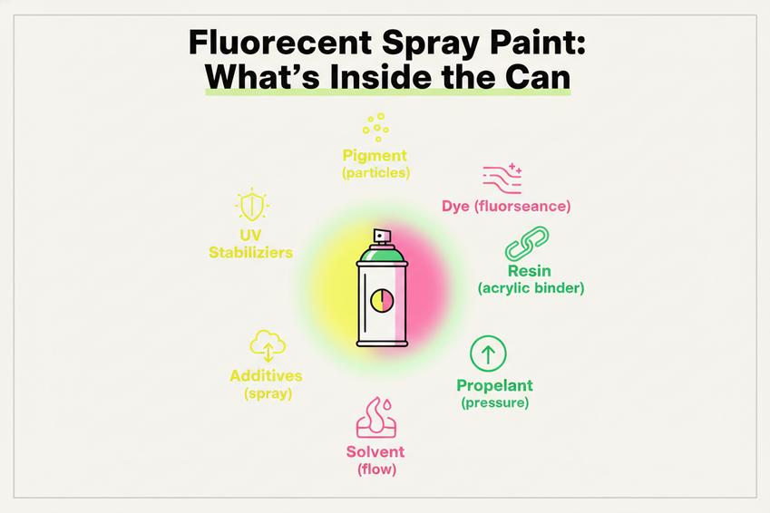 Fluorescent Paint Spray Cans