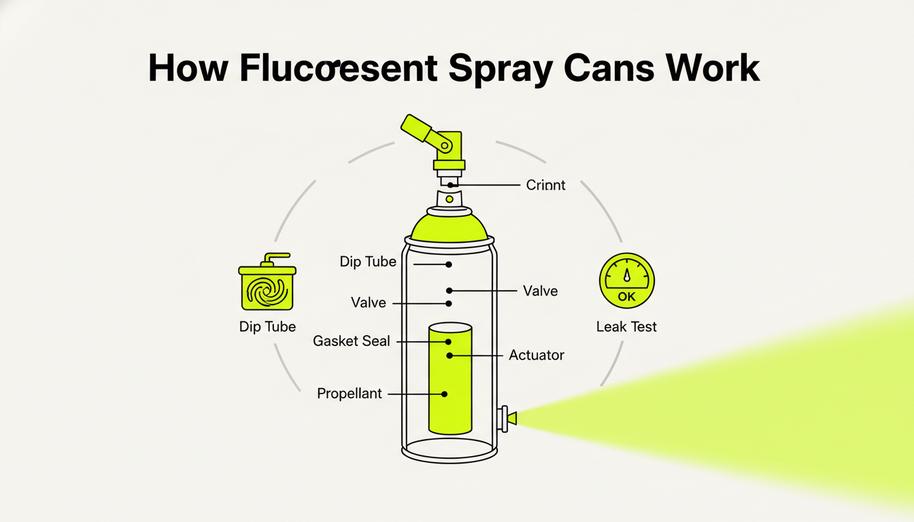 Fluorescent Paint Spray Cans