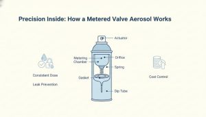 Aerosol s dávkovaným ventilem