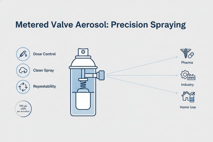Aérosol à valve dosée