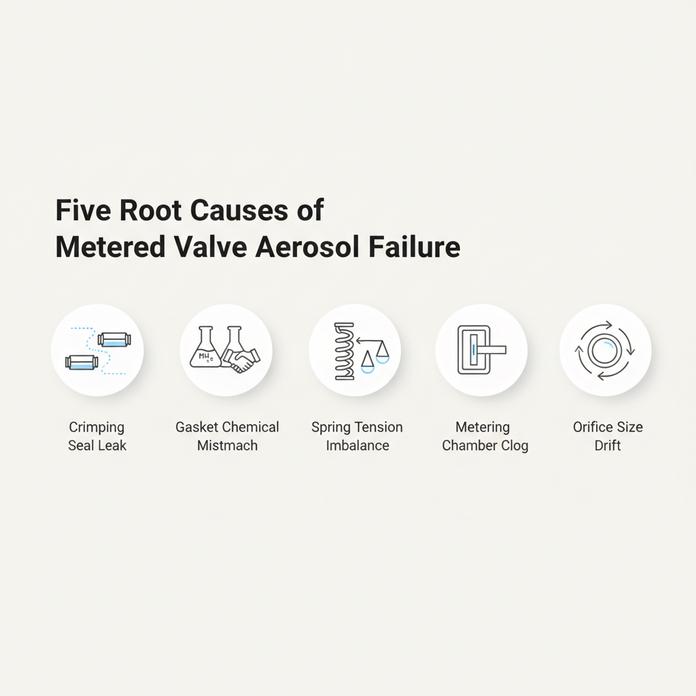 Aérosol à valve dosée