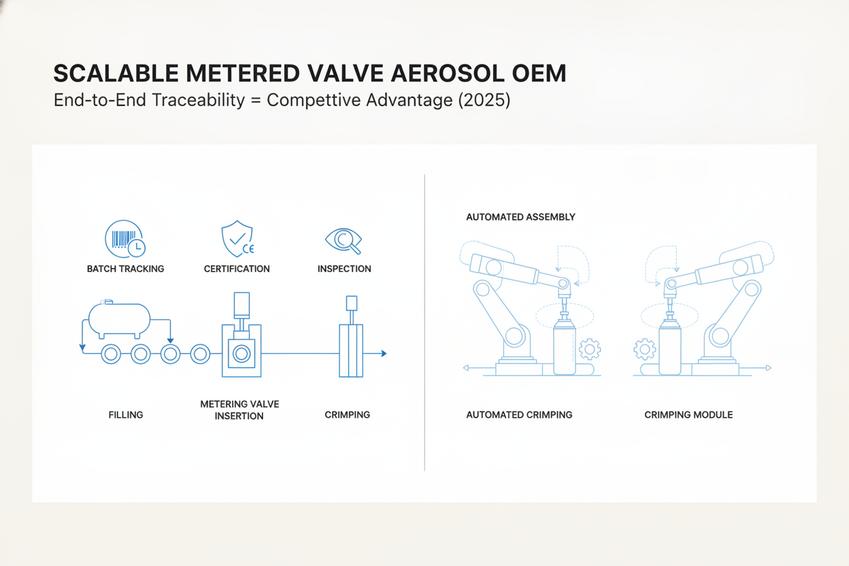 Aérosol à valve dosée