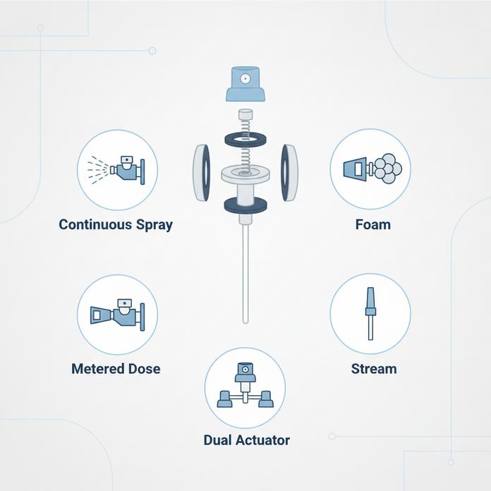 Aerosol Valves And Actuators