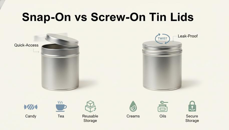 Metal Tins With Lids
