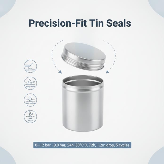 Metal Tins With Lids