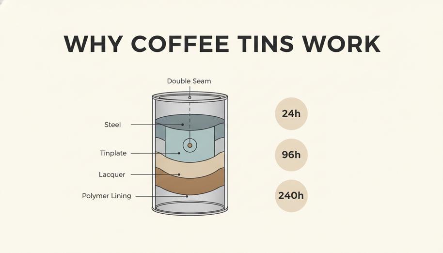 Boîte de conserve de café
