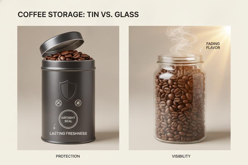 Boîte de conserve de café
