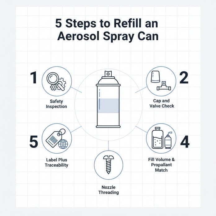 Aerosol Spray Can Refillable