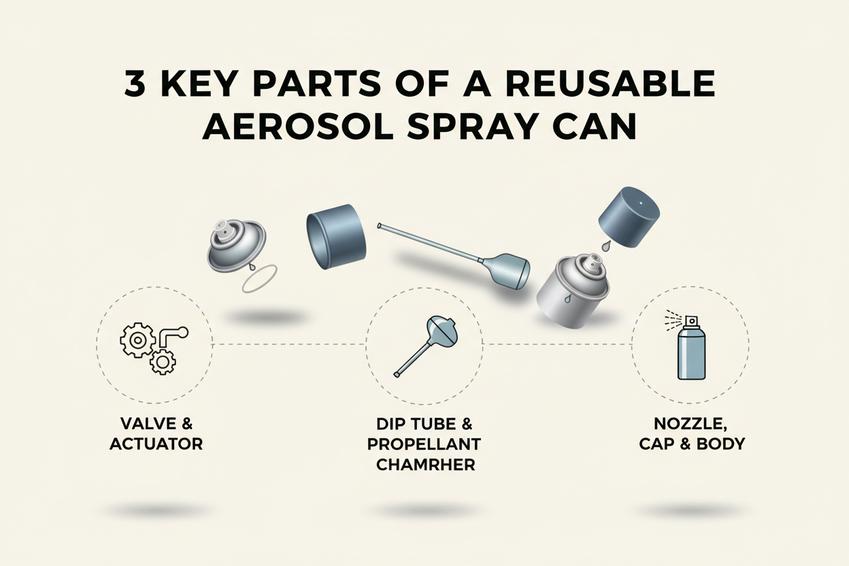 Reusable Aerosol Paint Spray Can