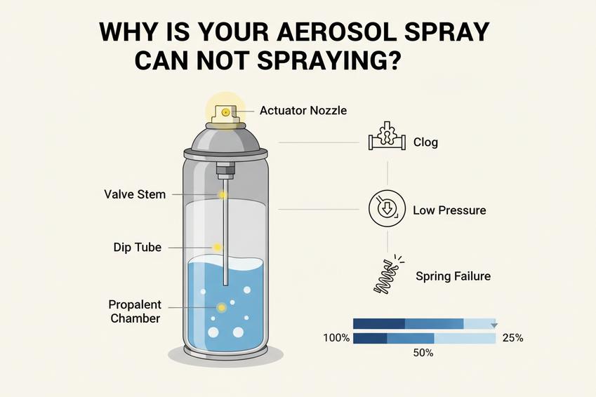 Lo spray aerosol non può spruzzare