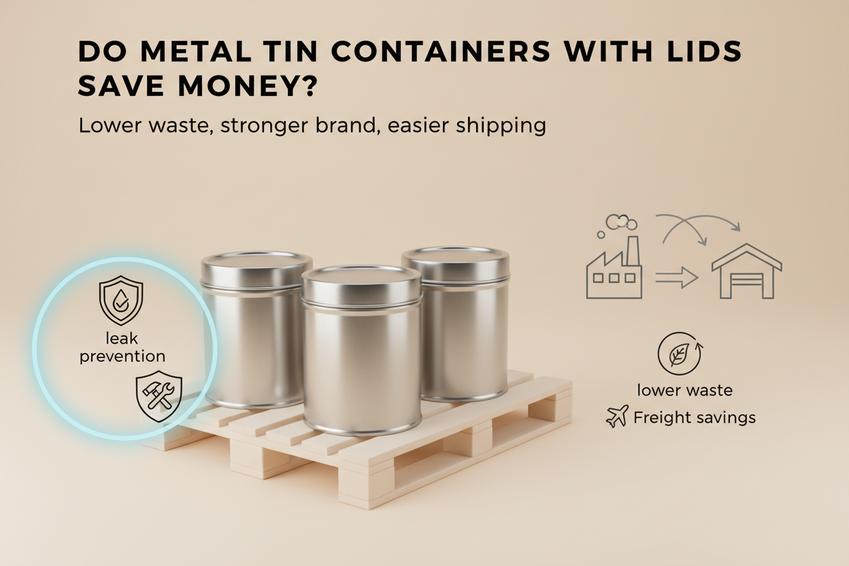 Metal Tin Containers With Lids