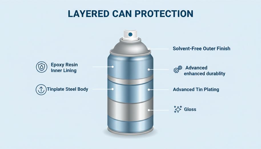 Aerosol Spray Can For Cars
