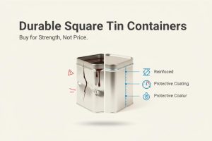 Square Tin Containers