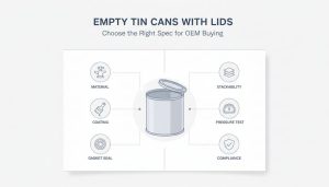 Empty Tin Cans With Lids