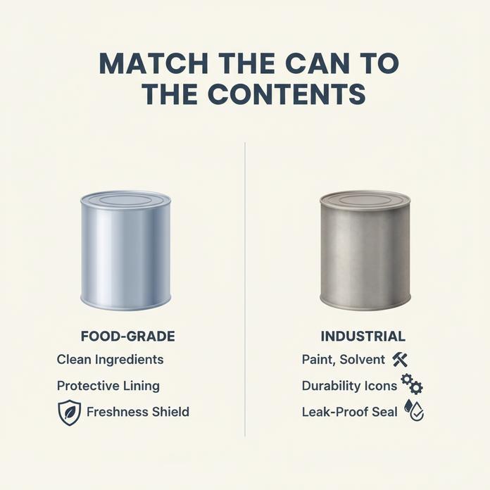 Empty Tin Cans With Lids