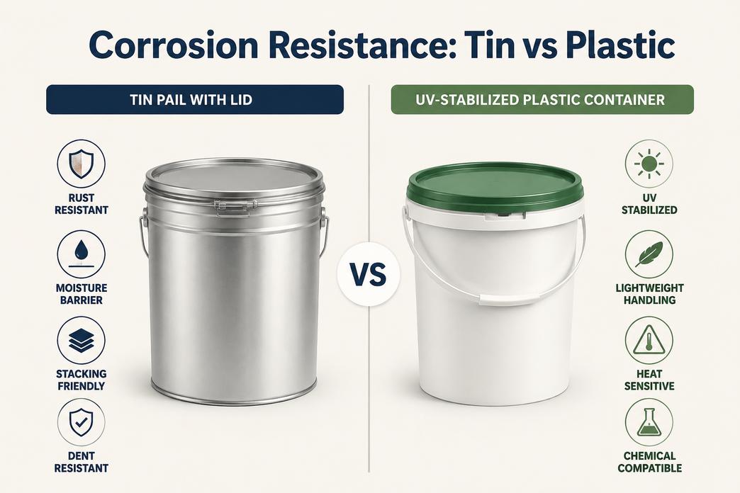 Tin Pail With Lid