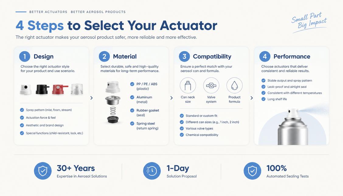 Aerosol Actuator Types